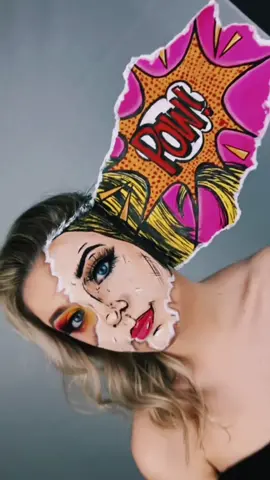 Pop Art Makeup 💄🎨 #popart #popartmakeup #comicmakeup #mua Model: @hannykiel