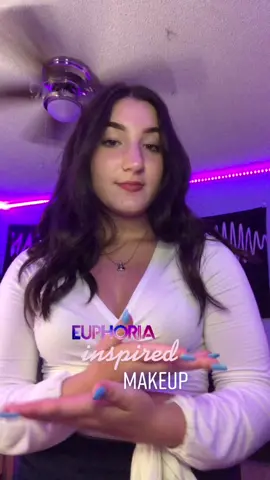euphoria inspired makeup 😍💜 #fyp #euphoria #euphoriavibes #euphoriamakeup #makeup #allforus #euphoriamakeupinspo