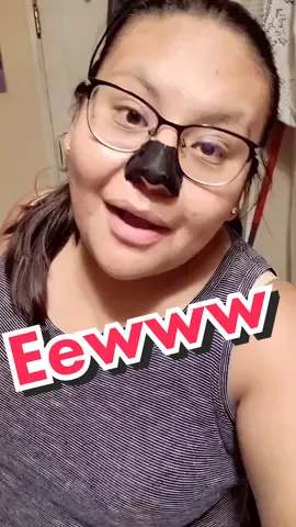 black heads on my nose🤮🤮 #blackheads#blackheadstrips#acne#nosestrip#noseblackheads