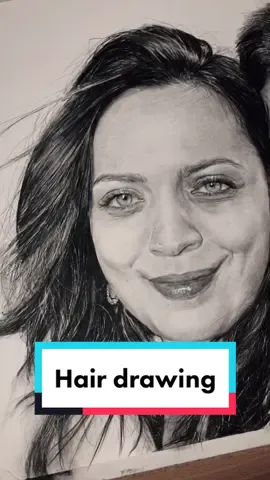 I’ve found this new way of drawing hair #fy #fyp #portrait #drawing #tiktokart #art #artist #realistic