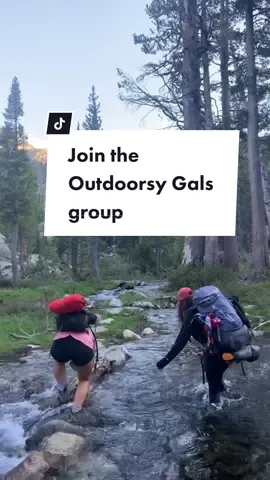 Girls who love the outdoors: join our group and let’s be besties, link in bio ⛺️🌲 #outdoorsygals #LearnOnTikTok
