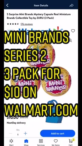 @minibrands on sale on @walmart website #walmartfinds #walmart #minibrands #minibrandsseries2 #sale #clearance #walmartclearance #mysterytoy