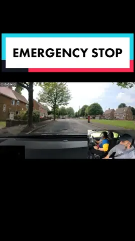 THE EMERGENCY STOP #drivinglessons #drivingtips #summervlog