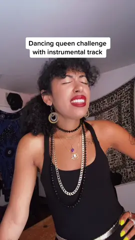 much harder with the music!! #dancingqueenchallenge by @sammyraemusic