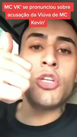 Hoje MC VK' se pronunciou sobre acusações de viúva de MC Kevin'#mckevinho #mcvkabreojogo #viralvideo