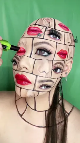 Trust your instinct. #makeup #facepaint #mimles #trippy #illusion #illusionmakeup #tiktokart #art #fyp #fy #foryoupage #foryou #lipstick #eyes #lips