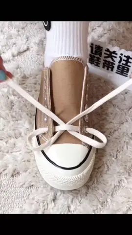 the canvas shoe grid shoelace method#shoechange#shoelacestyle#foryou#fashiontiktok