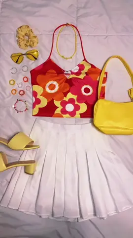 how to style a colorful summer outfit #summeroutfits #haltertop #outfitideas #colorfuloutfits #kierastyle #mystyle #mycloset #colorfuloutfitinspo #fyp