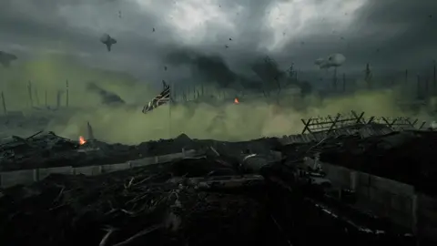 I mortar the enemy, but they fire back, with gas #bf1 #battlefield1 #ww1 #battlefield #war