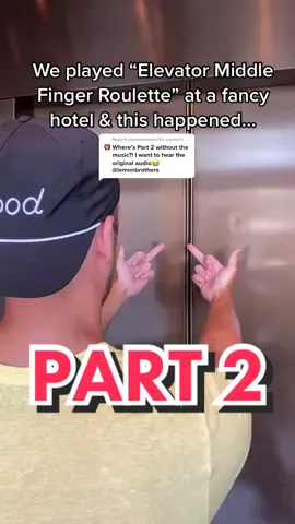 Reply to @jordaneastman23 Only rule of the game is you can’t talk or explain why you’re flicking them off😅 #lemonbrothers #rileylemon #elevator