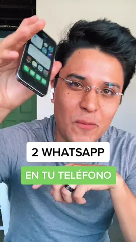 Cómo tener 2 cuentas de whatsapp en tu teléfono? 📲📞 #whatsapp #whatsappbusiness #truco #trick #hack #2cuentas #2chips #apple #iPhone #cris #pro #atx
