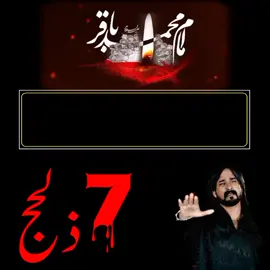 7 ZillHajj Noha #irfanhaider #7zilhaj #shahadat #imambaqir #status #viral