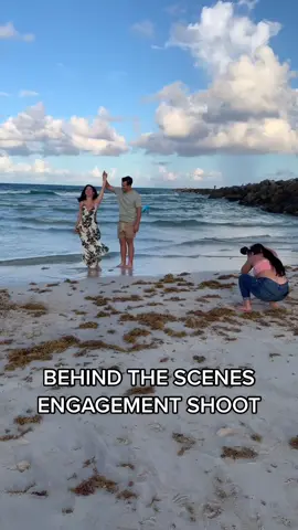 BTS! Sunrise engagement photoshoot with Nick + Nikki @itssnikkibaby 🌅 #fyp #foryoupage #foryou #behindthescenes #bts #photoshoot #photography