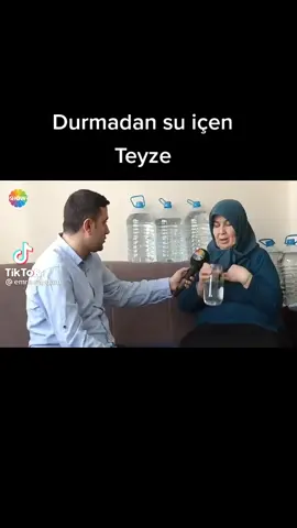 helal olsun teyzem bizim 1 litre icemedigimiz suyu sen 25litre iciyorsun helal olsun hadi herkes ve tiktok kesfete düşmesine yardımcı olun hadiiii