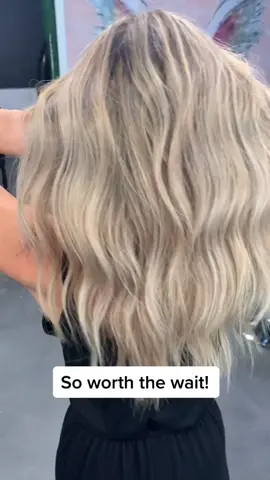 Patience! So happy with her end results 🤍#hair #blondehair #hairstylist