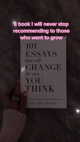 The book that helped me grow into the person I am today. 🤍 #booksyoushouldread #growthmindset #bookshelftour #selfimprovementjourney #bookexcerpt