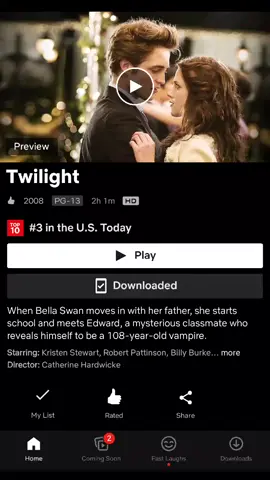 ALL OF THE TWILIGHT SAGA IS IN THE TOP 10 ON NETFLIX! Can we get twilight trending to #1 ? #twilight #netflix #bingewatching #greenscreen #saga