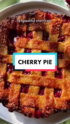 CHERRY PIE 🍒🥧 by Claire Saffitz #pie #LeadWithLove #DontQuitYourDaydream #dessert #cherry #carbs #Summer #baketok #FoodTok #foodtiktok #fyp #xyzbca