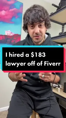 I mean ya get what ya pay for? 😭 #smallbusinessowner #fiverr #lawyer #attorney #trademark