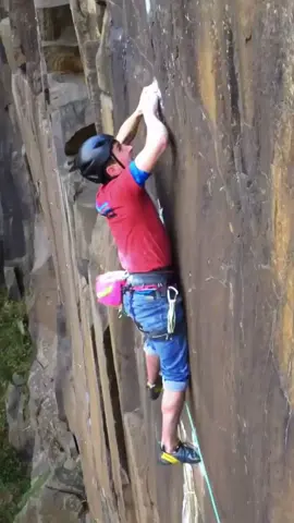 Our Incredible YouTube editor, iamculann/IG taking a HUGE whipper! #climbing #bouldering #rockclimbing