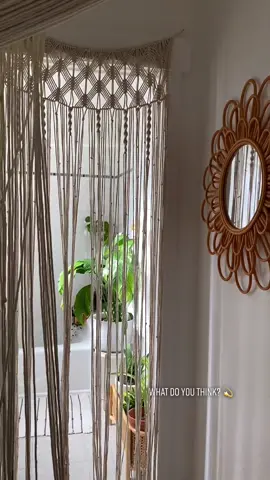 Boho vibes forever ✨ #diybathroom #macramecurtain #bohobathroom #bohodecor