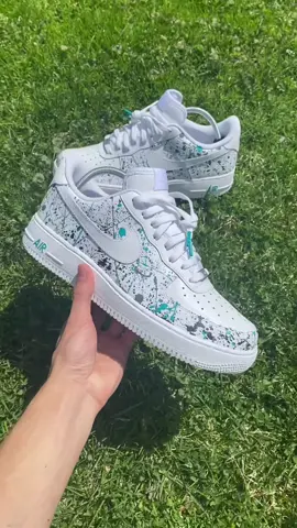 Splatter AF1’s #painting #customshoes #af1customs #af1 #art
