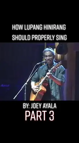 How Lupang Hinirang should properly sing By:Joey Ayala #JoeyAyala #SupportLocalArtist
