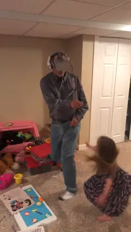 My dad fails at virtual reality.  Zombie shooting.  #virtualreality #vr #fail #ridiculousness #viral