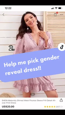 which dress should I buy for baby’s gender reveal party?! 💙💗 #pregnant #pregnancy #QuickBooksVictoryPose #maternity