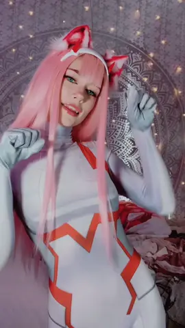 kitty cat🐾 #darlinginthefranxx #zerotwo #002 #zerotwocosplay #foryou #anime #catears #ditf