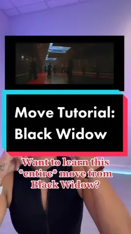 Entire move tutorial #blackwidow #trainlikeblackwidow #geekgym #redroomtraining #martialarts #fightcoreography