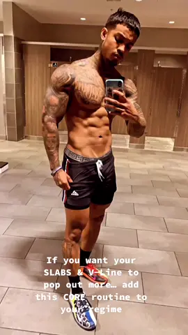 CORE + V-LINE routine to help you get those SLABS! 🦍🔥 #fypシ #foryou #djsalmoney #sandiego #gym #gymlover #GymLife #DIY #fyi #abs #core #tatted #fyou