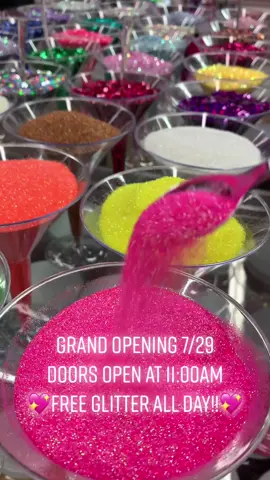FREE GLITTER 7/29!!💖💗 #uniqueglamcosmetics  #fypシ #foryou #glitterbar