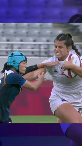 THAT STIFF-ARM ACTION. 💪 @ilonamaher @teamusa #tokyoolympics #rugby #stiffarm #olympics #teamusa #ilonamaher