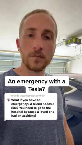 Reply to @shawnfeathers an emergency with a Tesla? It isn’t a big deal. #tesla #teslamodel3 #teslacharging