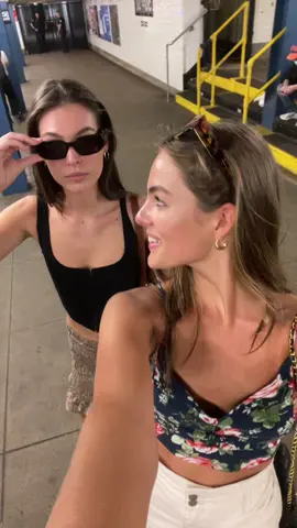 just two hot messes waiting for their subway @juliaryanmurray #ChiliDogYumPlz #LiveFlowSweatDuet #TheSuicideSquadMovie #foryou #fyp