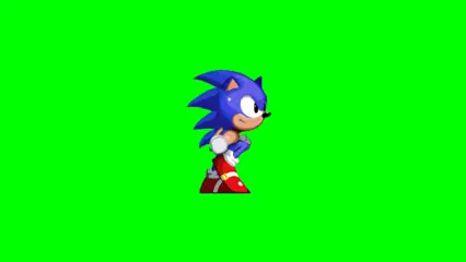 este Sonic de pantalla verde lo puedes usar como afecto especial#kinemaster #Retrato