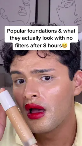 How the most popular foundations ACTUALLY look like😳 #makeup #beauty #foundation #makeupreview #BeautyReview #makeuptips #nofilter