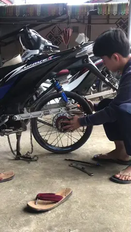 เหงาจนถอดล้อตัวเองเล่น🤦🏻🚀#เอาขึ้นหน้าฟีดที #มารบูล #เวฟ110i #ไกรวิชญ์ 💙🌪