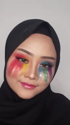#zoommyface #rainbow  #makeup  #fypシ