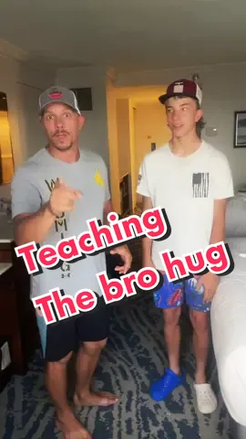 Teaching the art of the bro hug #brohug #besties