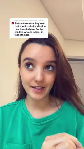 Reply to @stop_your_nonsense make that make sense. #christmas #santaclaus #unpopularopinion #lie #lyingtokids