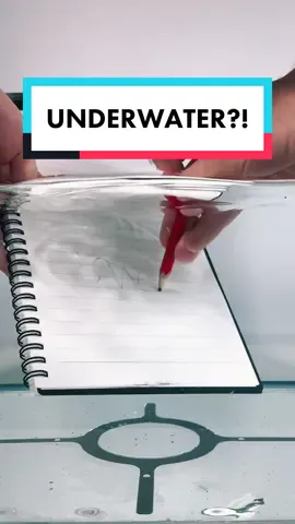 Yep, you can even write underwater 🤯 #foryou #foryoupage #viral #fyp #bulletjournaling