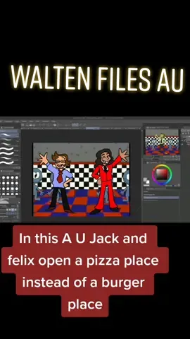 I thought it would be funny if this happened  #thewaltenfiles  #au #pizzaplaceau