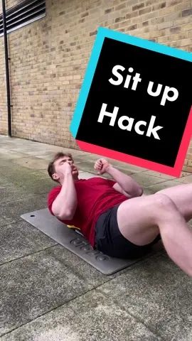 Try this sit up hack 🔥 #gym #workout #Fitness #fyp #foryou