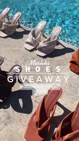 Giving our shoes a warm welcome with a giveaway👡🌞WIN new Meshki shoes simply by following and telling us how you would style these shoes👇🏼💬 #fyp