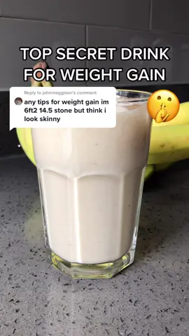 Reply to @johnmeggison  Morning weight gain drink 🍌🥜🍯 #fyp #foryou #viral #trending #kszaman #weightgain #banana #drink #topsecret #weightloss #yum