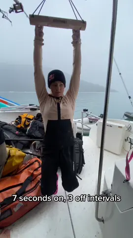 Getting the hangs in aboard #alaska #summervibes #explorer #adventure #training #climbing