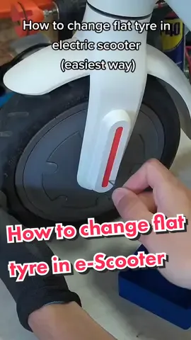 Save this video for later 👍 #howto #escooter #electricscooter #tyrechange #flattyre #asmr #DIY #guide