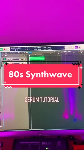 Quick synthwave keys tutorial on serum 🔥 #80s #vaperwave #synth #tutorials on #serum #musicproducer #music #MyIdoles